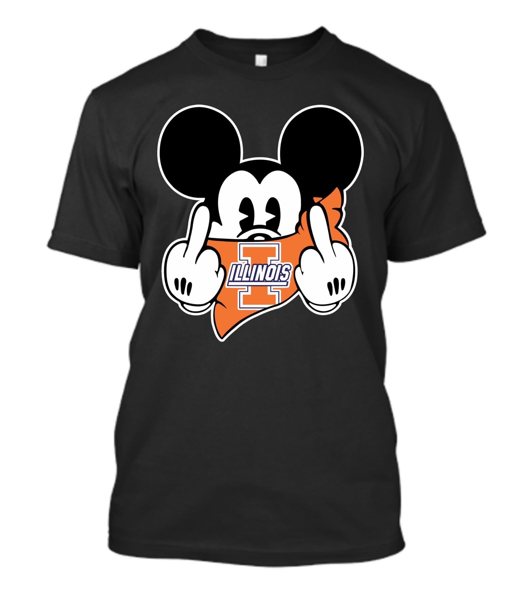 Illinois Fighting Illini Mickey Mouse Gesture T-Shirt