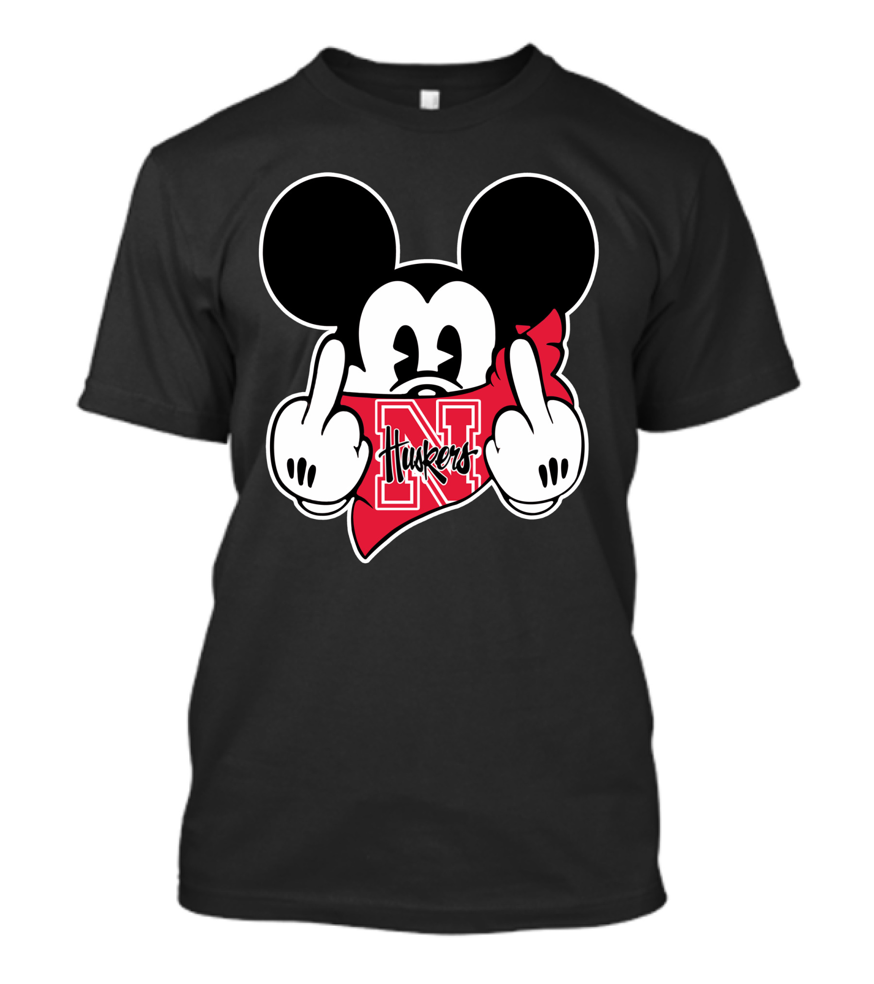 Nebraska Huskers Mickey Mouse N Logo T-Shirt