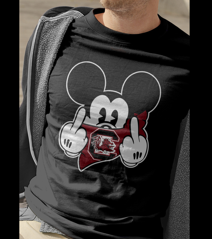 South Carolina Gamecocks Disney Mickey Context T-Shirt