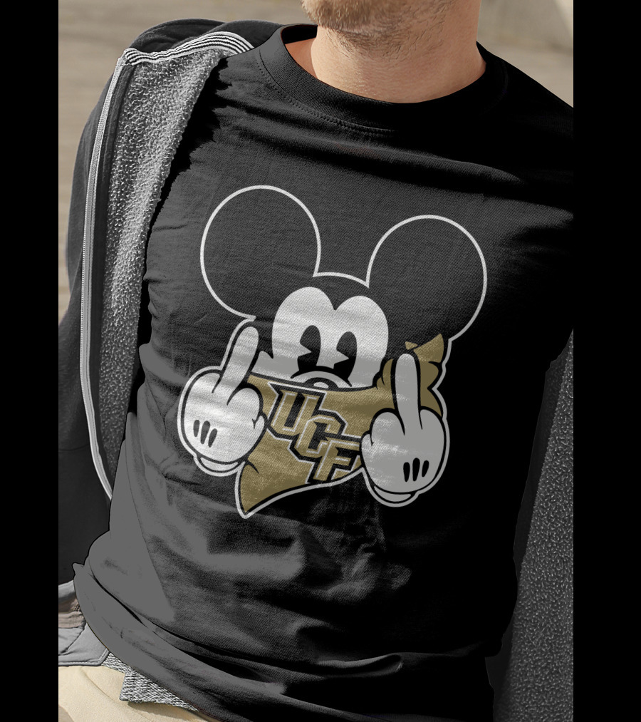 UCF Knights Mickey Middle Finger Gesture T-Shirt