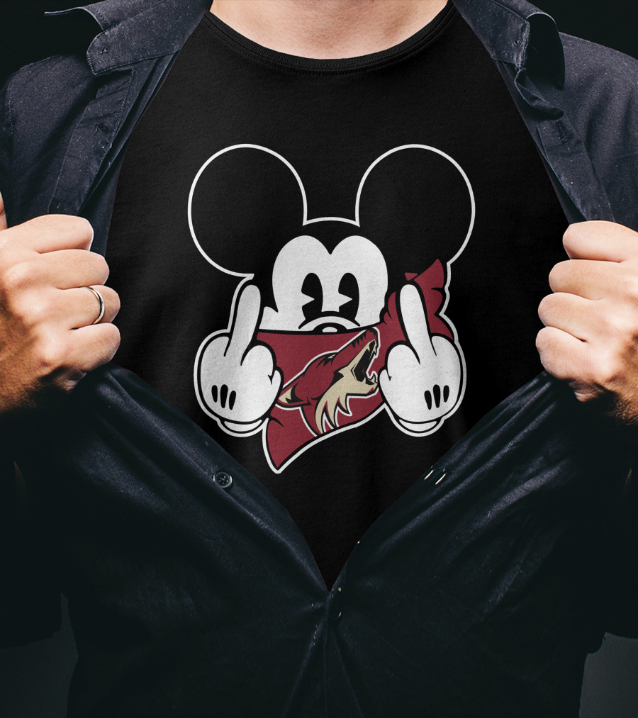 Coyotes Mickey Mouse Gesture T-Shirt