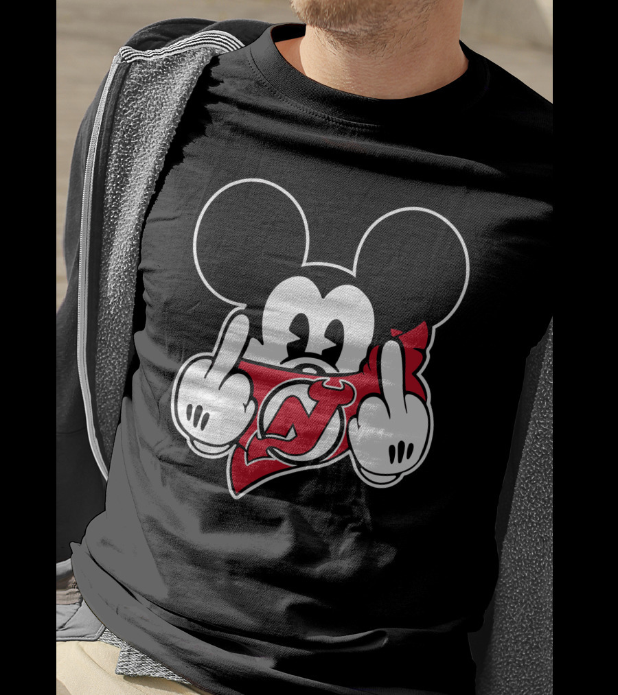 New Jersey Devils Mickey Bandana Gesture T-Shirt