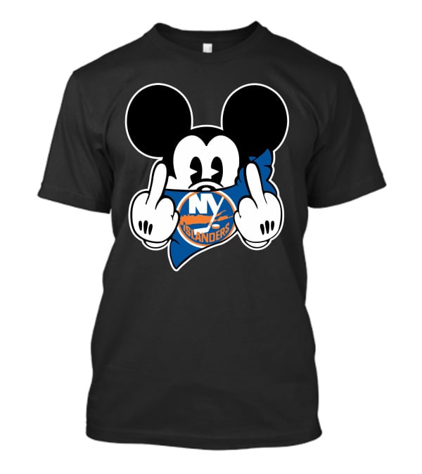 NY Islanders Mickey Mouse Playful Pose T-Shirt