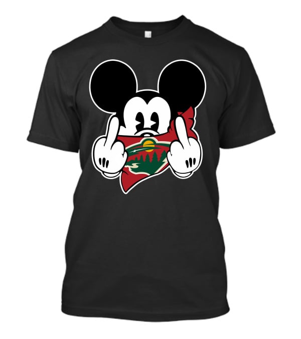 Wild Mickey Minnesota Hockey Fan T-Shirt