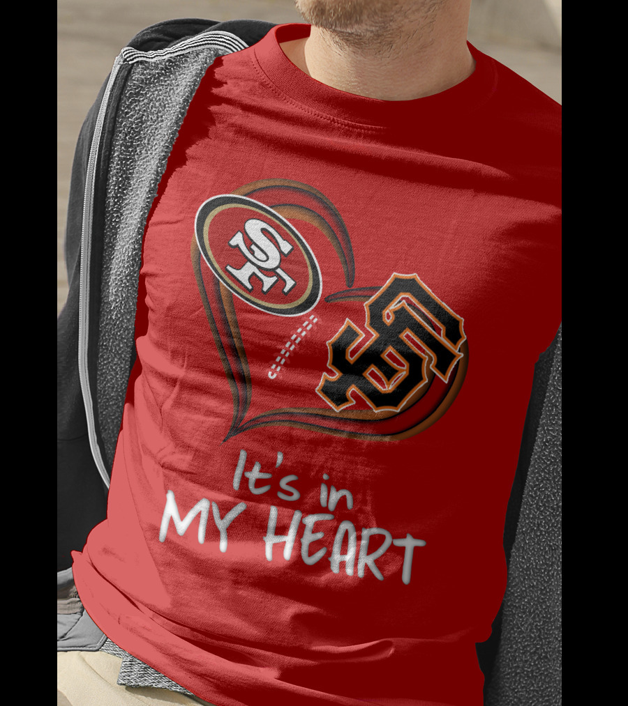 49ers Giants It's In My Heart T-Shirt