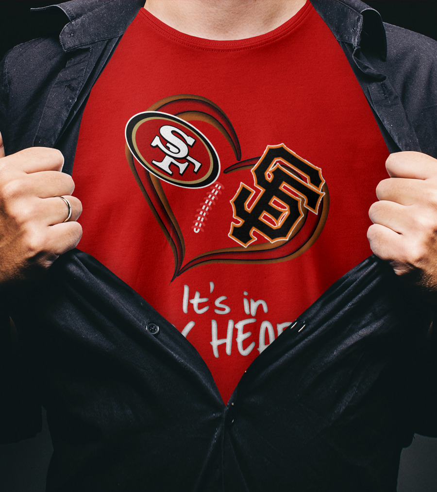 49ers Giants It's In My Heart T-Shirt