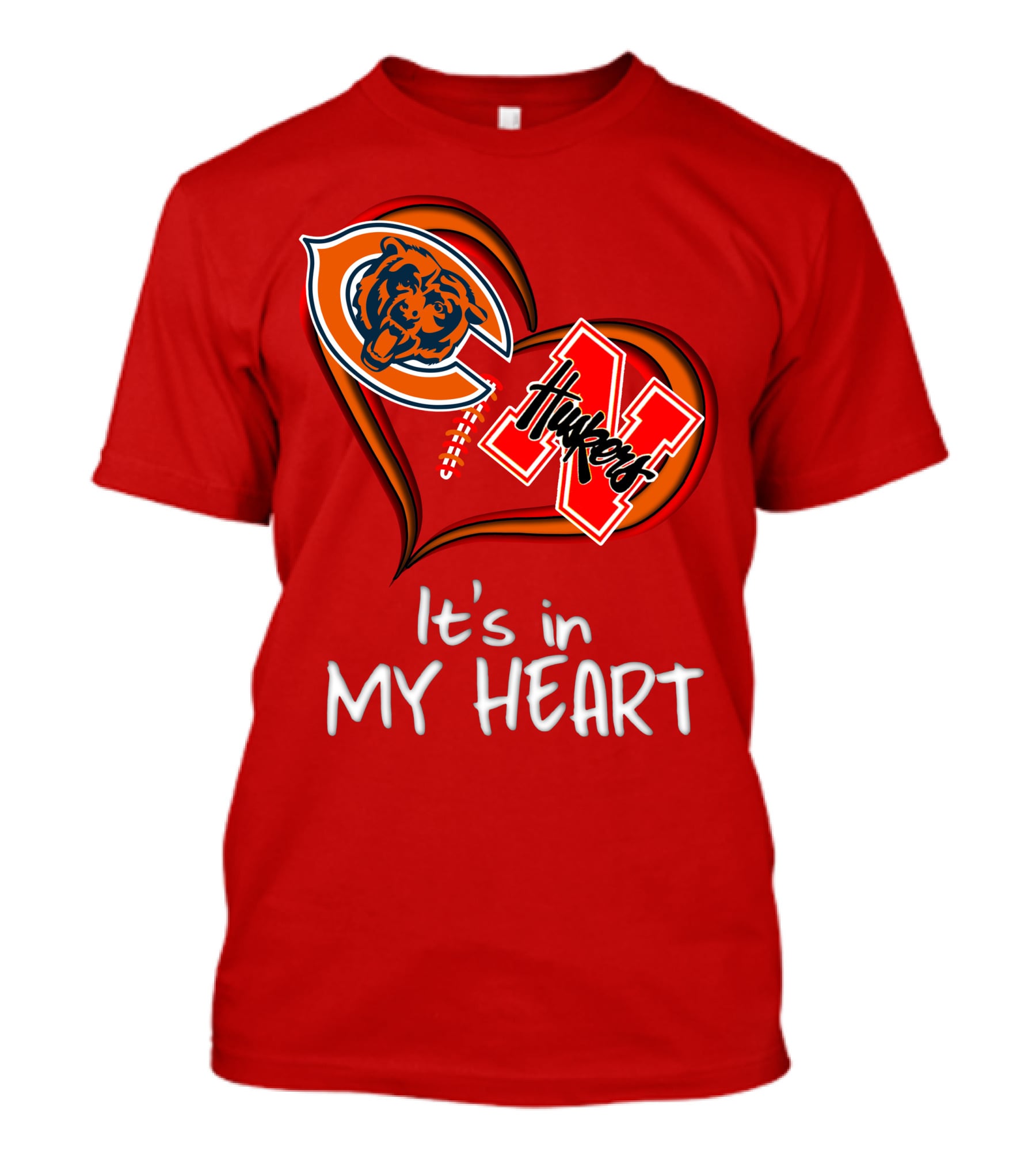 Bears Huskers It's In My Heart T-Shirt