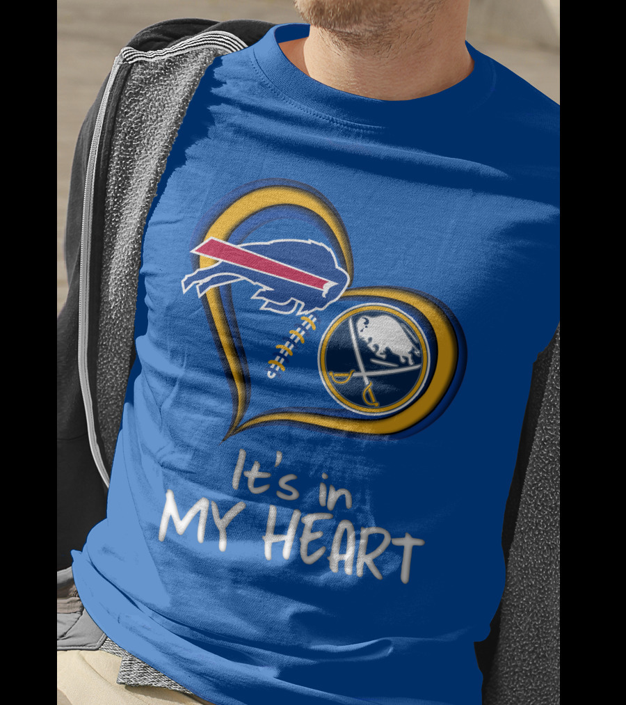 Buffalo Bills Sabres It's In My Heart T-Shirt