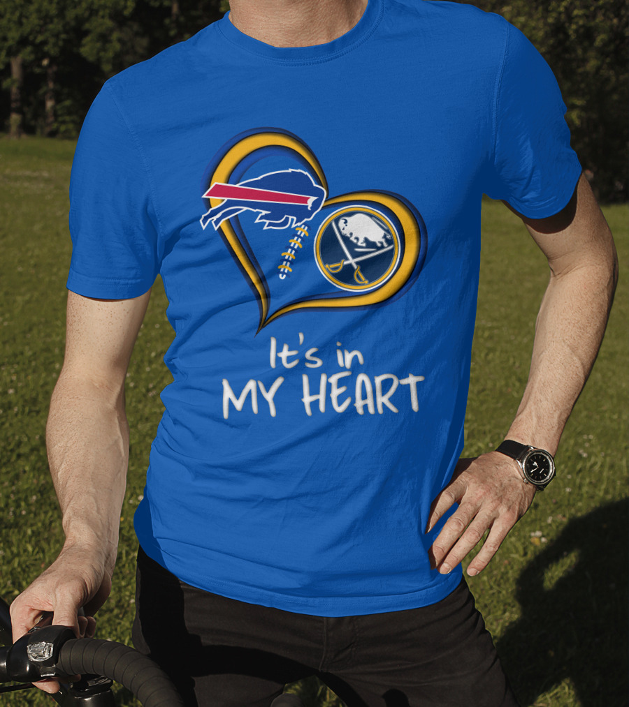 Buffalo Bills Sabres It's In My Heart T-Shirt