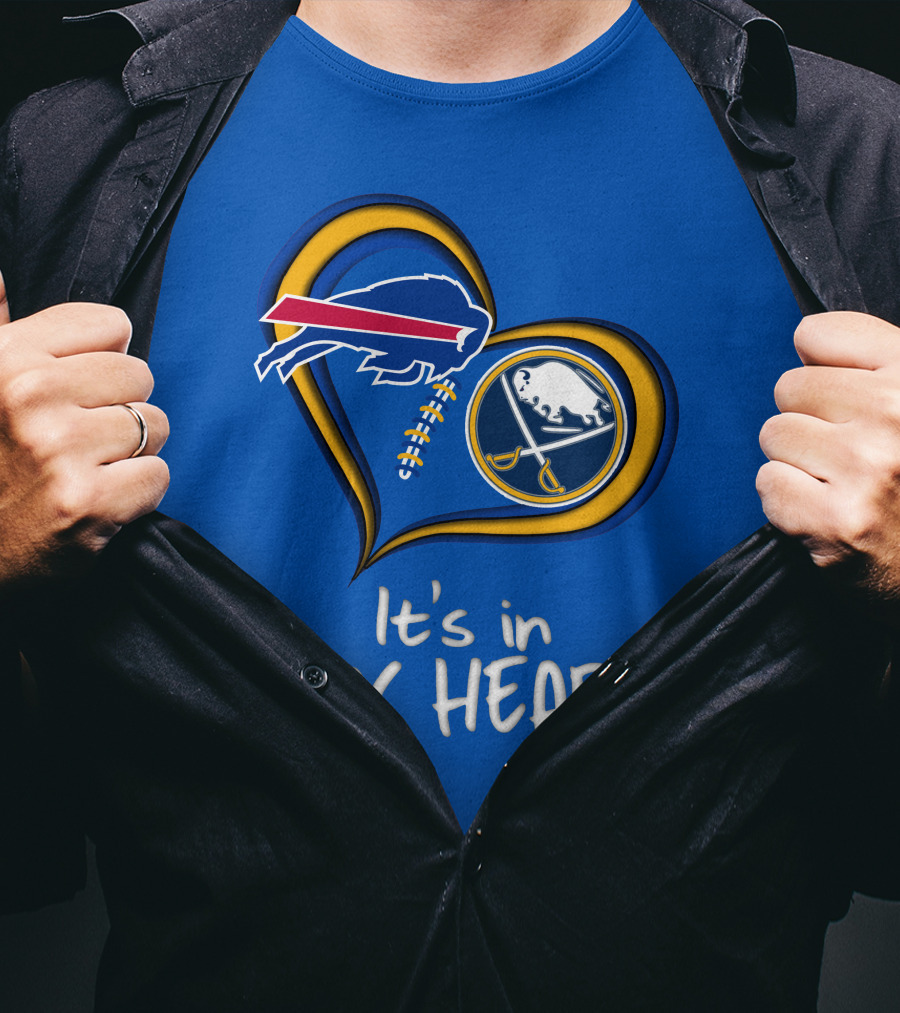 Buffalo Bills Sabres It's In My Heart T-Shirt