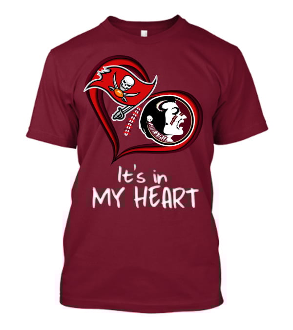 Buccaneers Seminoles It's In My Heart T-Shirt