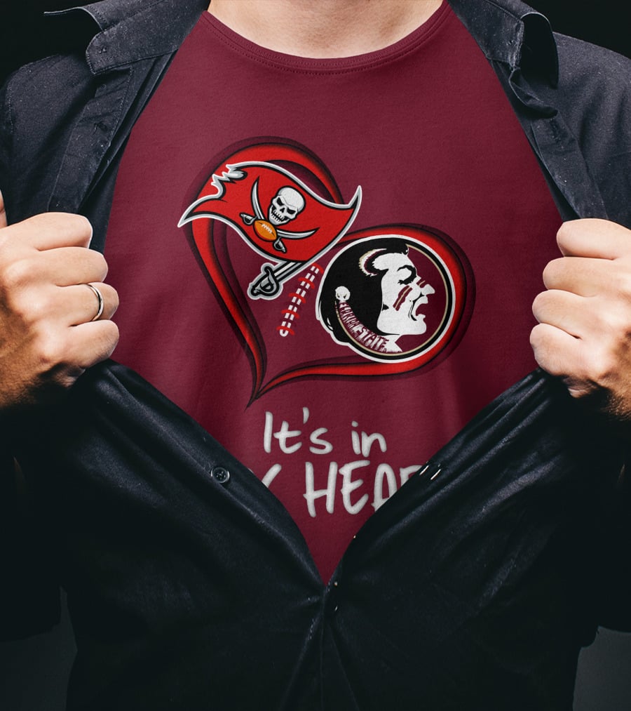 Buccaneers Seminoles It's In My Heart T-Shirt
