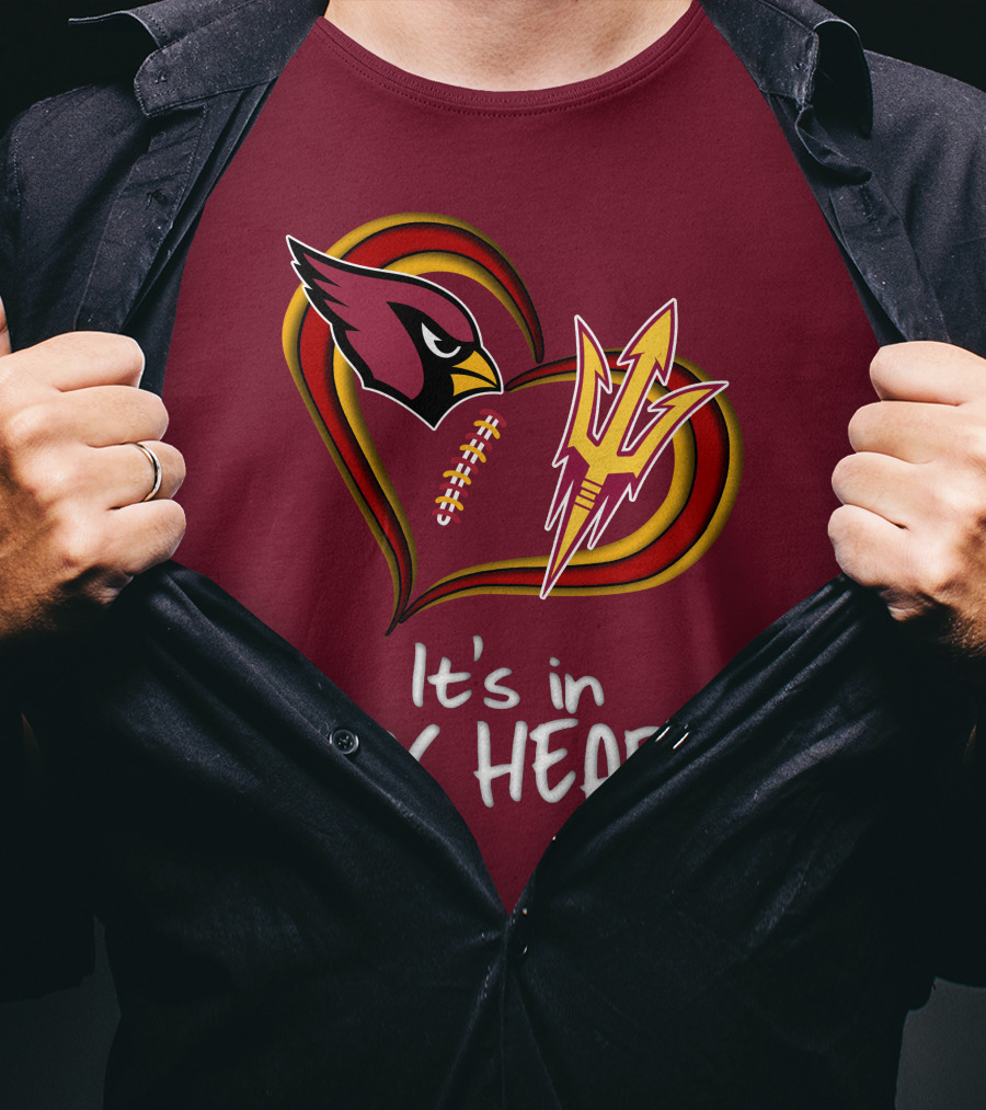 Arizona Cardinals Sun Devils It's In My Heart T-Shirt