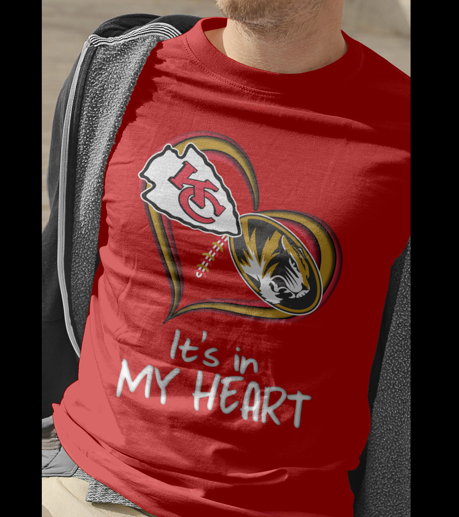 Chiefs Missouri Tigers It's In My Heart T-Shirt