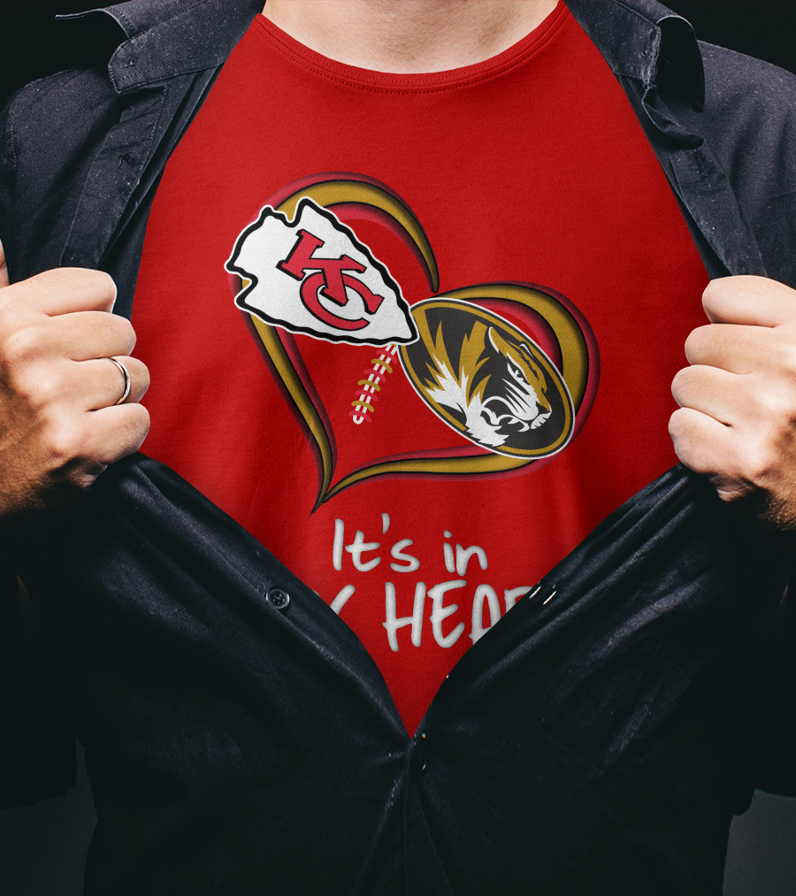Chiefs Missouri Tigers It's In My Heart T-Shirt