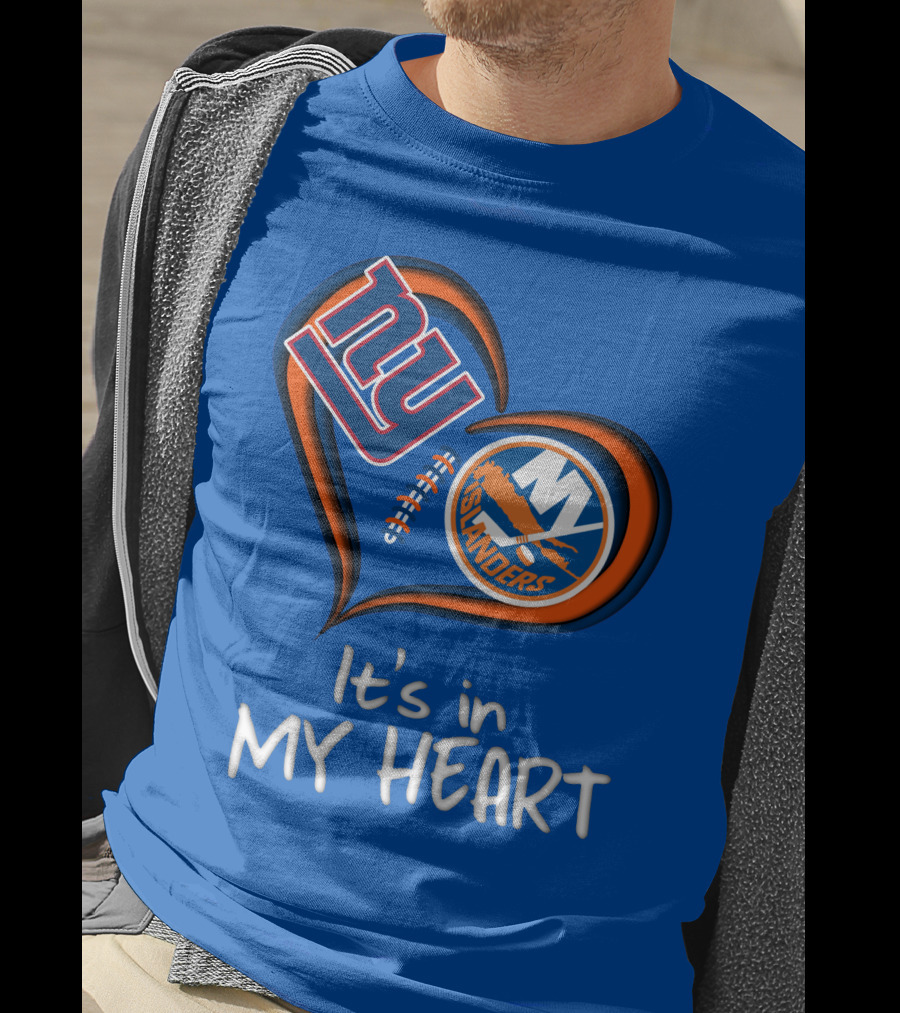 Ny Giants Islanders It's In My Heart T-Shirt