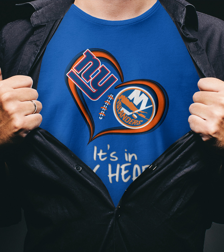 Ny Giants Islanders It's In My Heart T-Shirt