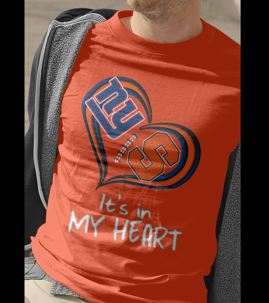 NY Giants Syracuse Orange It's In My Heart T-Shirt