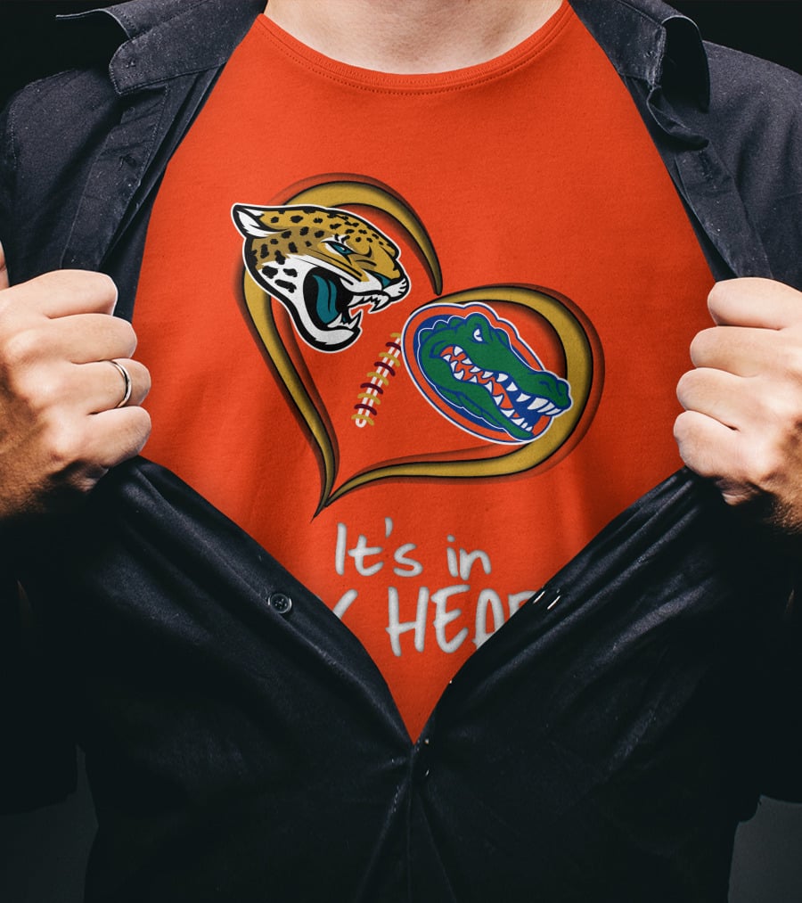 It's In My Heart Jaguars Gators T-Shirt
