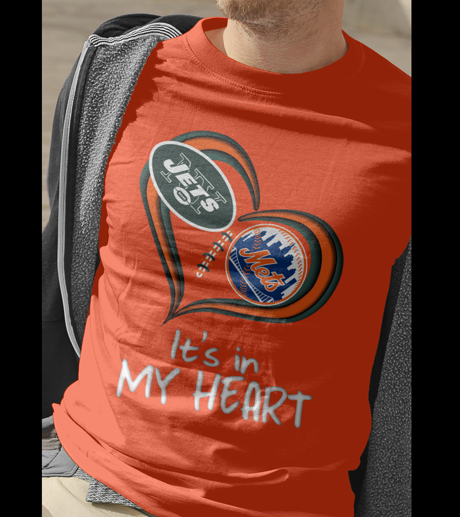 Jets Mets It's In My Heart T-Shirt