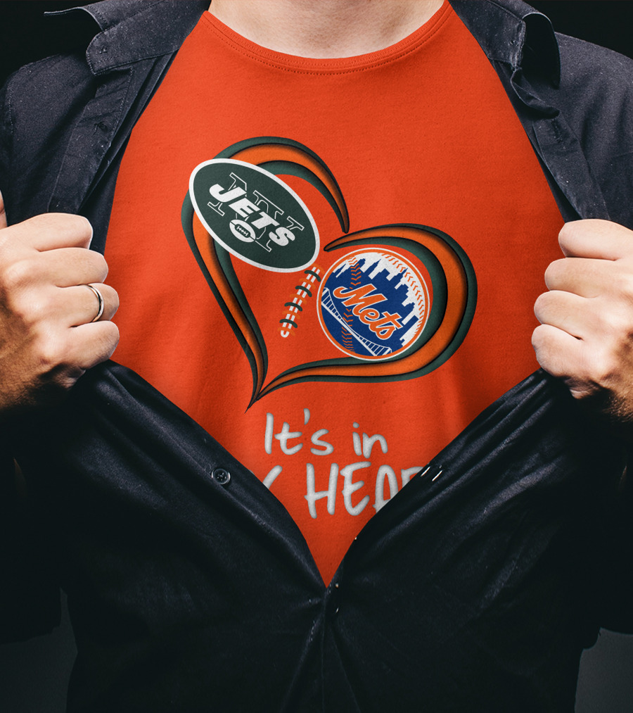 Jets Mets It's In My Heart T-Shirt