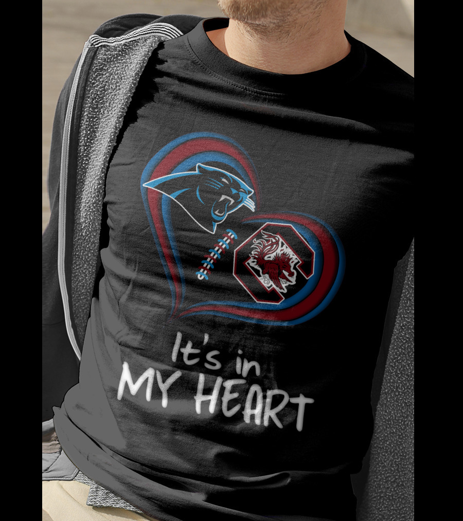 It's Panthers And Gamecocks In My Heart T-Shirt