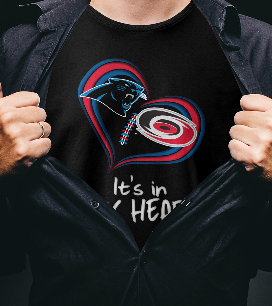 Panthers Hurricanes It's In My Heart T-Shirt