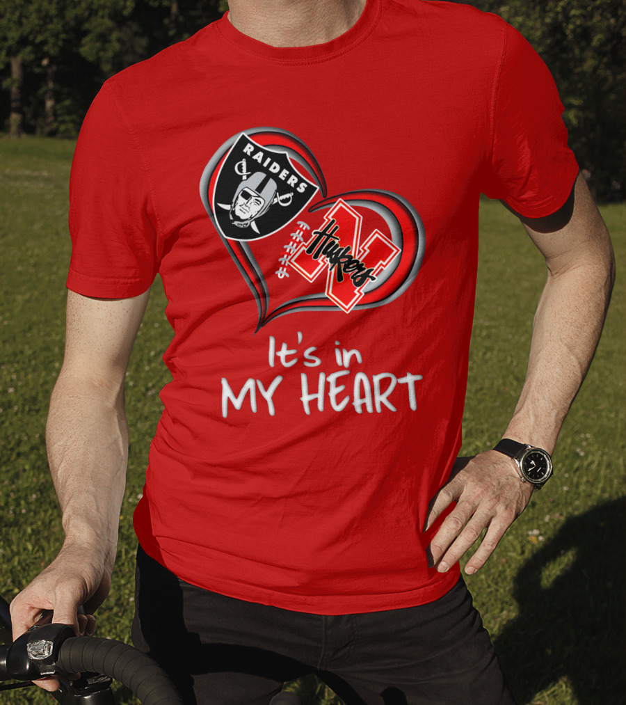 Raiders Huskers It's In My Heart T-Shirt
