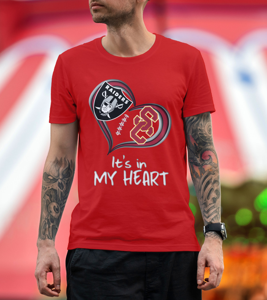Raiders Trojans It's In My Heart T-Shirt