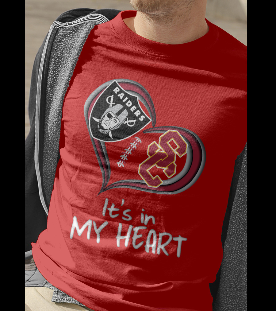 Raiders Trojans It's In My Heart T-Shirt