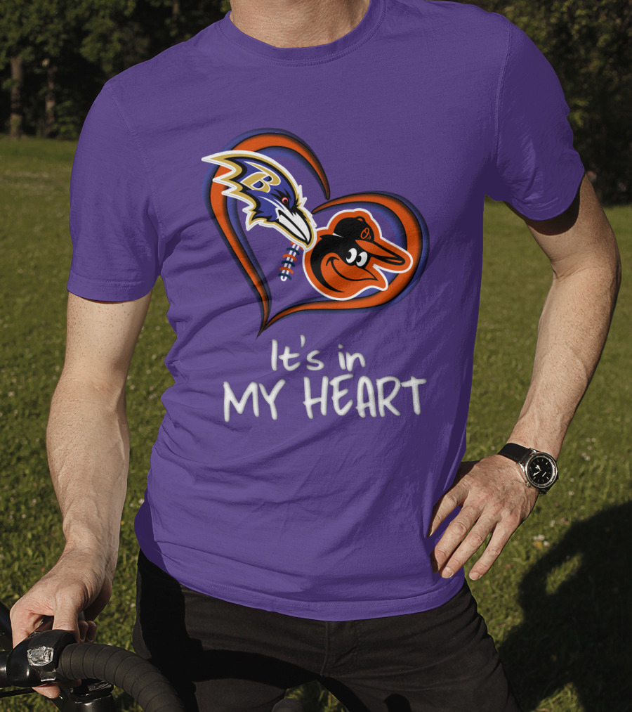 Ravens Orioles It's In My Heart T-Shirt