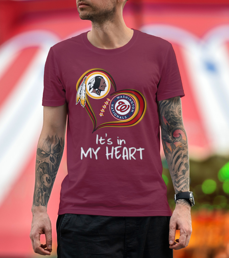 Washington Redskins Nationals It's In My Heart T-Shirt