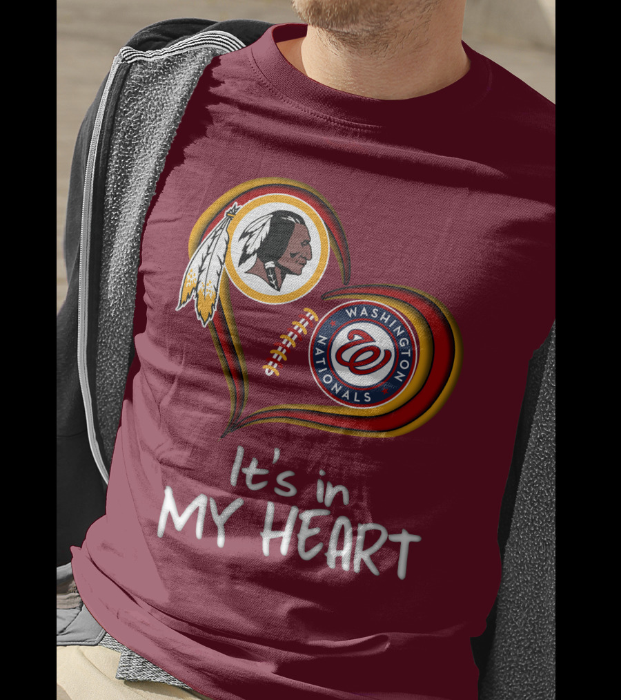 Washington Redskins Nationals It's In My Heart T-Shirt