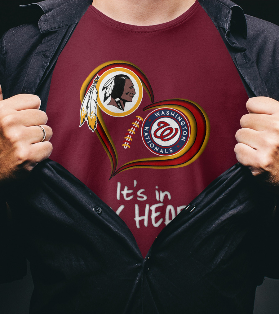 Washington Redskins Nationals It's In My Heart T-Shirt