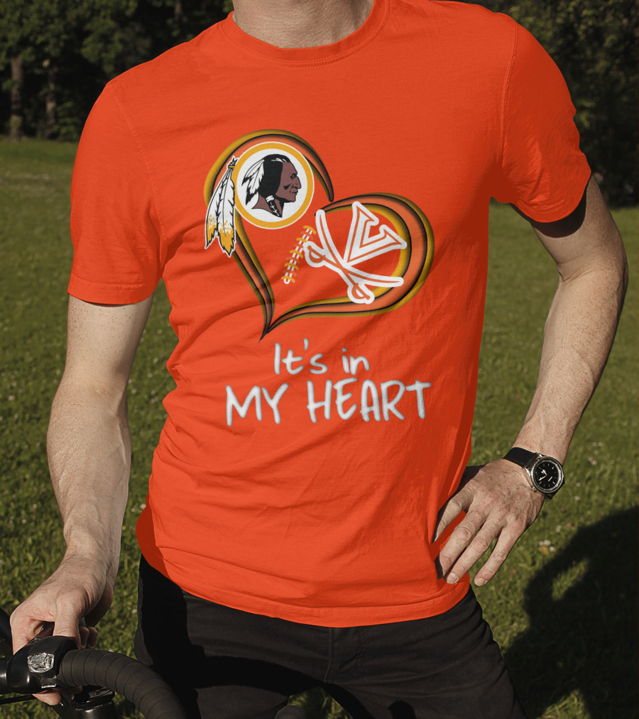 Redskins Virginia Cavaliers It's In My Heart T-Shirt