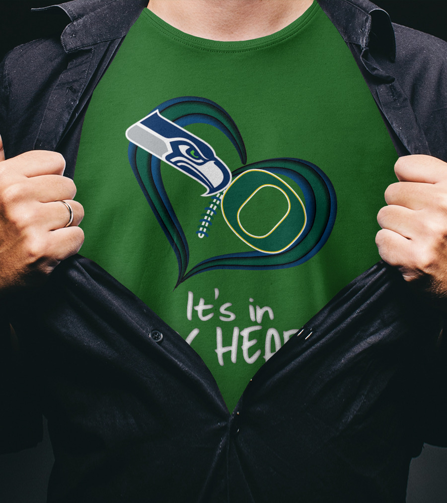 Seahawks Ducks It's In My Heart T-Shirt
