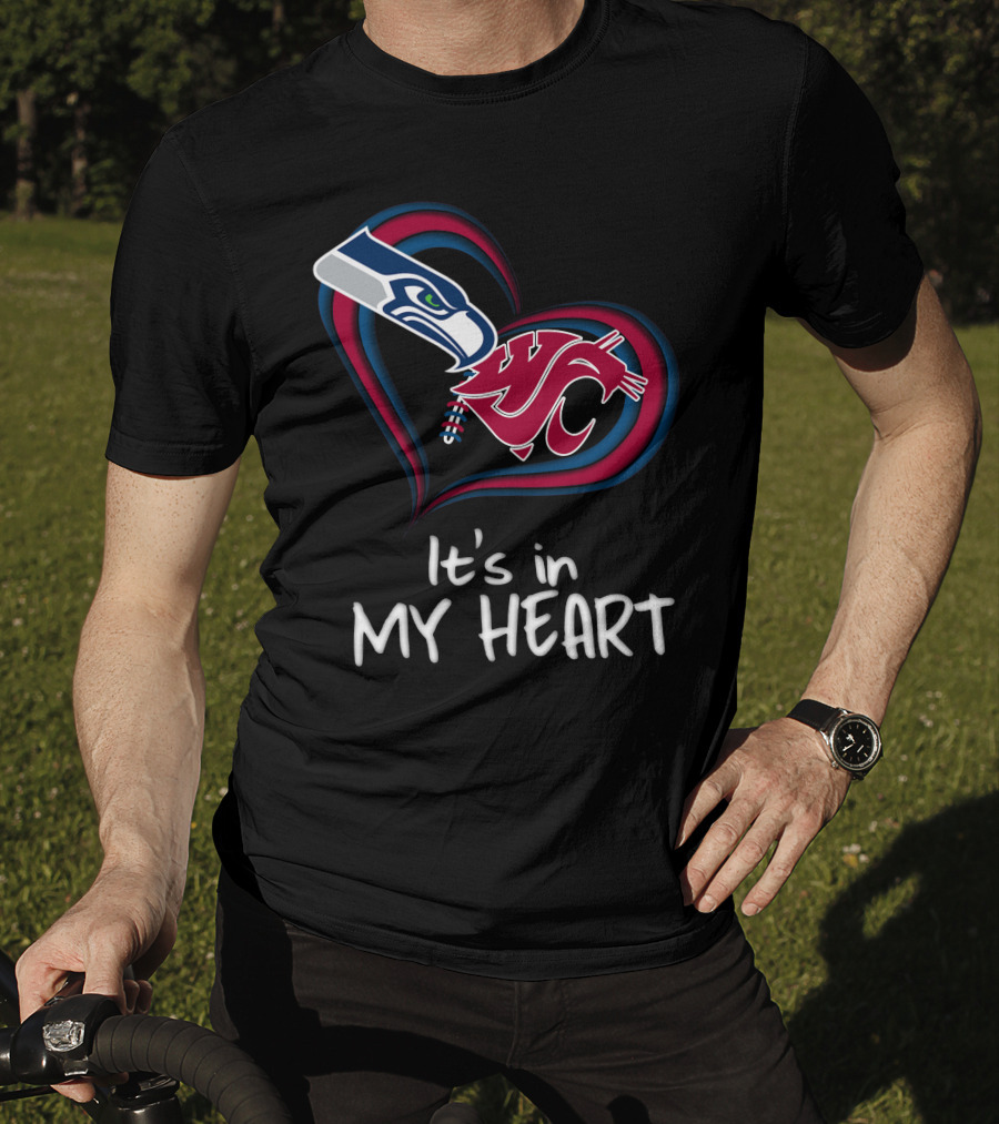 It's In My Heart Seahawks Washington State T-Shirt