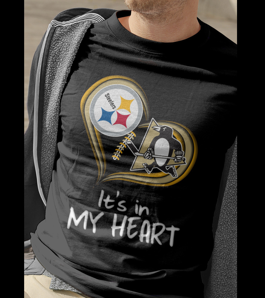 Steelers Penguins It's In My Heart T-Shirt