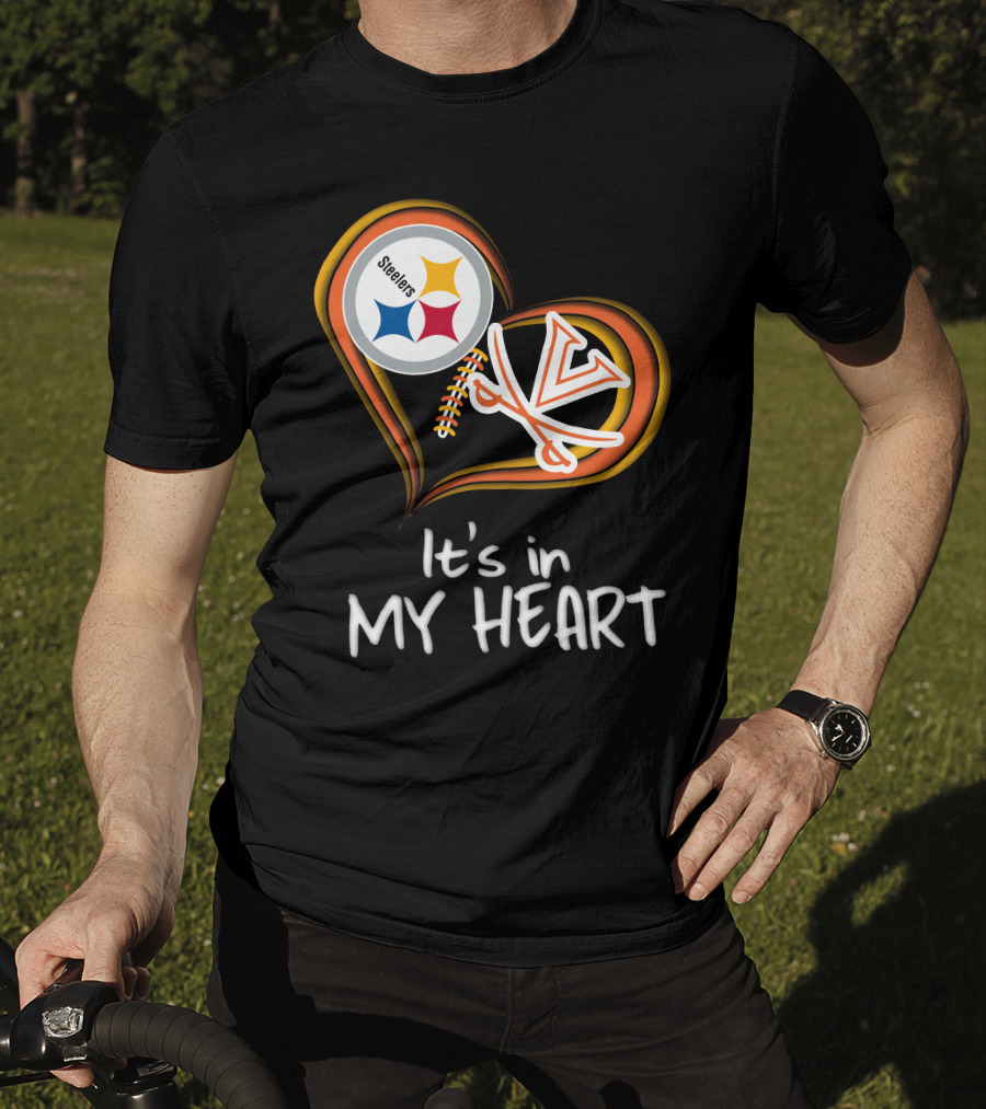 Steelers Virginia Cavaliers It's In My Heart T-Shirt