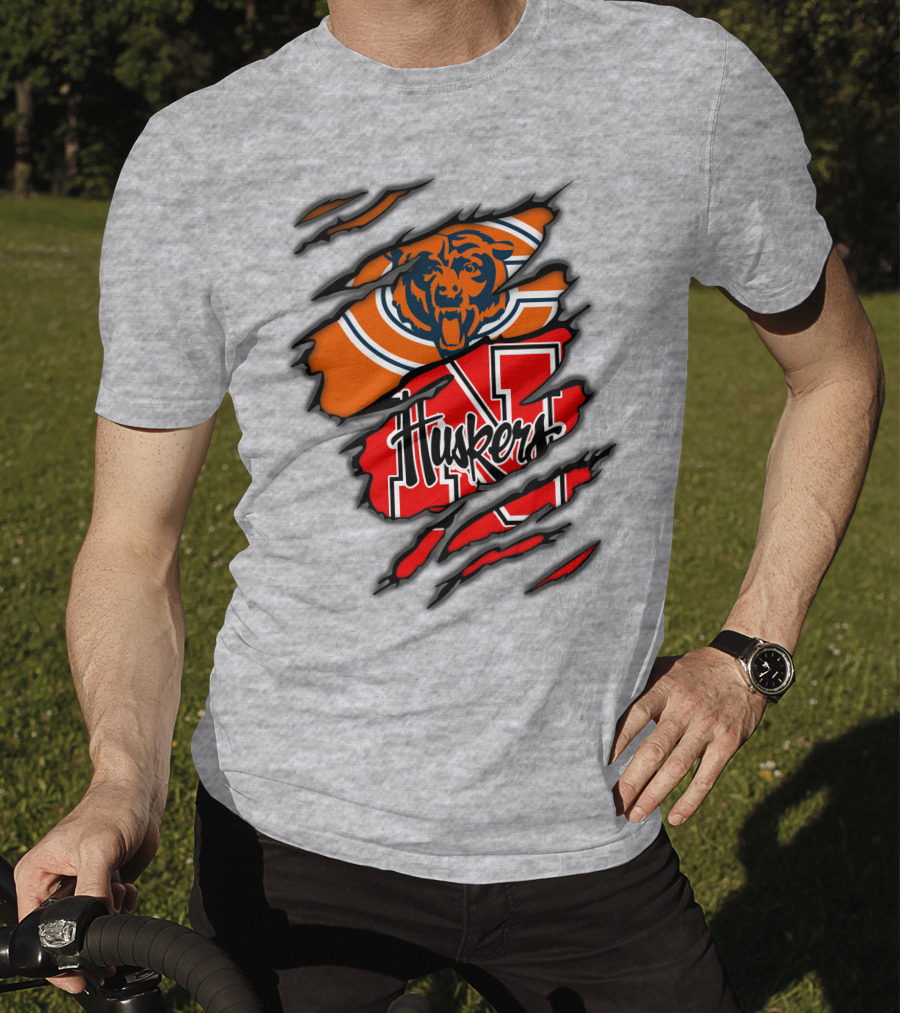 Bears Huskers Claw Mark T-Shirt