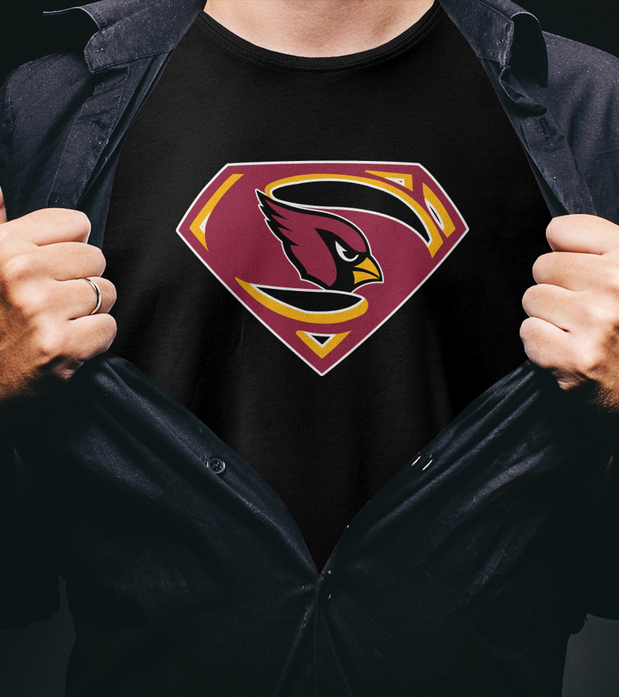 Cardinals Superman Logo Bird T-Shirt