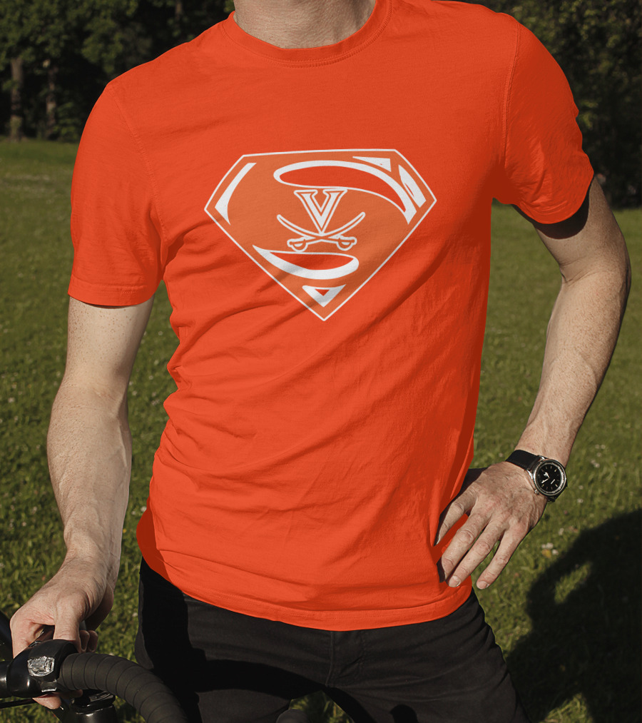 Cavaliers Orange S Shield With V And Crossed Swords T-Shirt