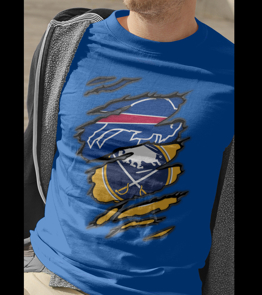 Buffalo Bills Sabres Dual Fan T-Shirt