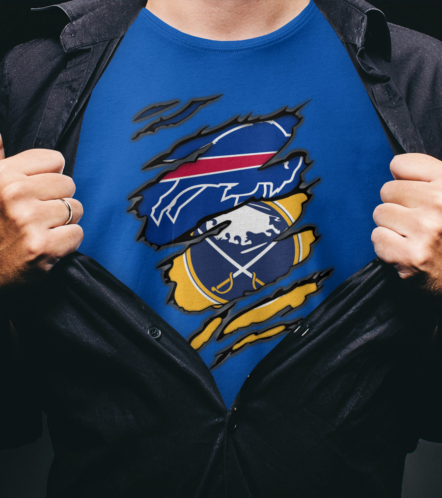 Buffalo Bills Sabres Dual Fan T-Shirt