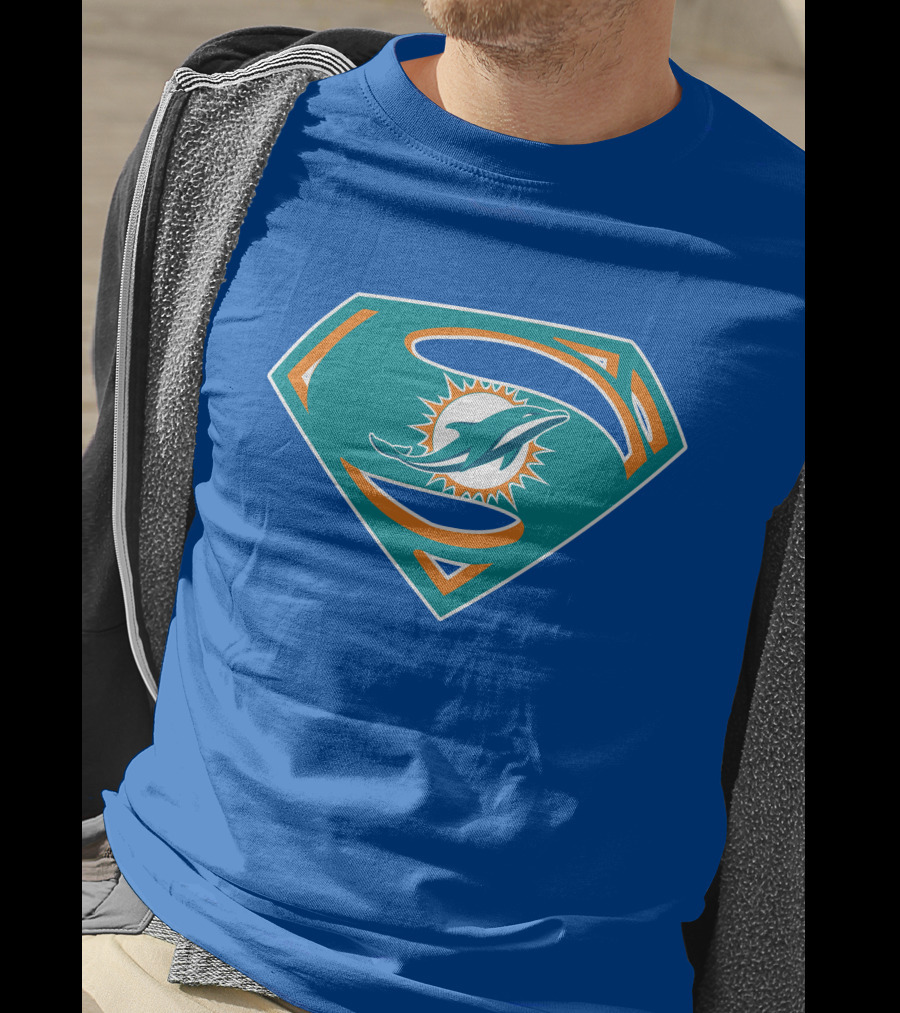Miami Dolphins Super S Logo Mashup T-Shirt