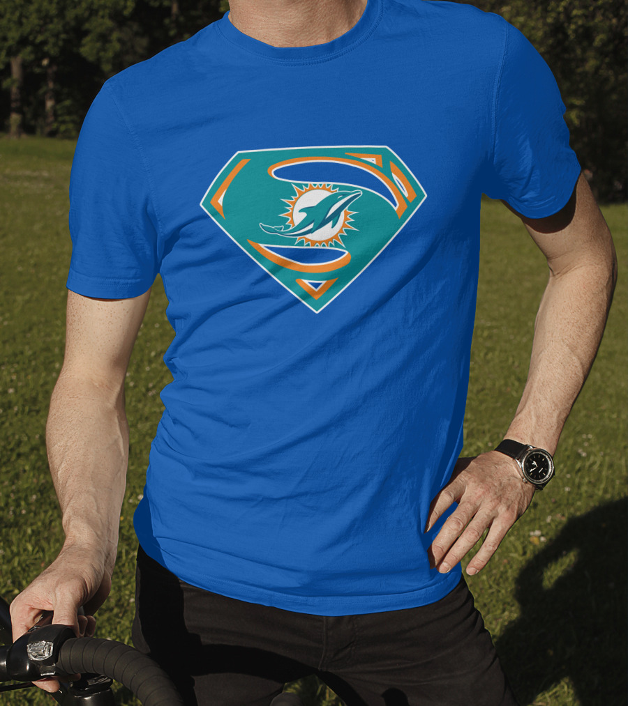 Miami Dolphins Super S Logo Mashup T-Shirt