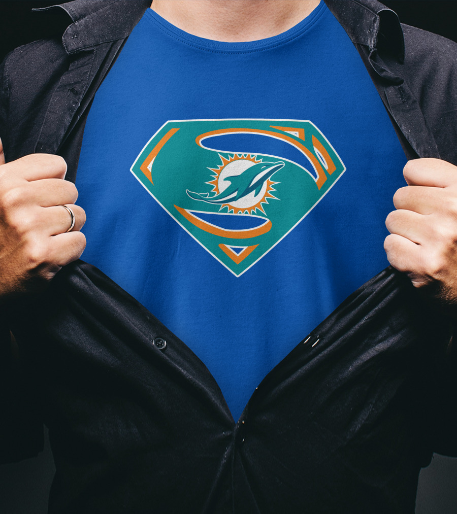 Miami Dolphins Super S Logo Mashup T-Shirt