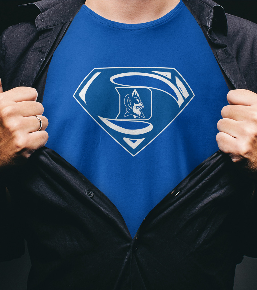 Duke Blue Devils Superman Logo Mashup T-Shirt