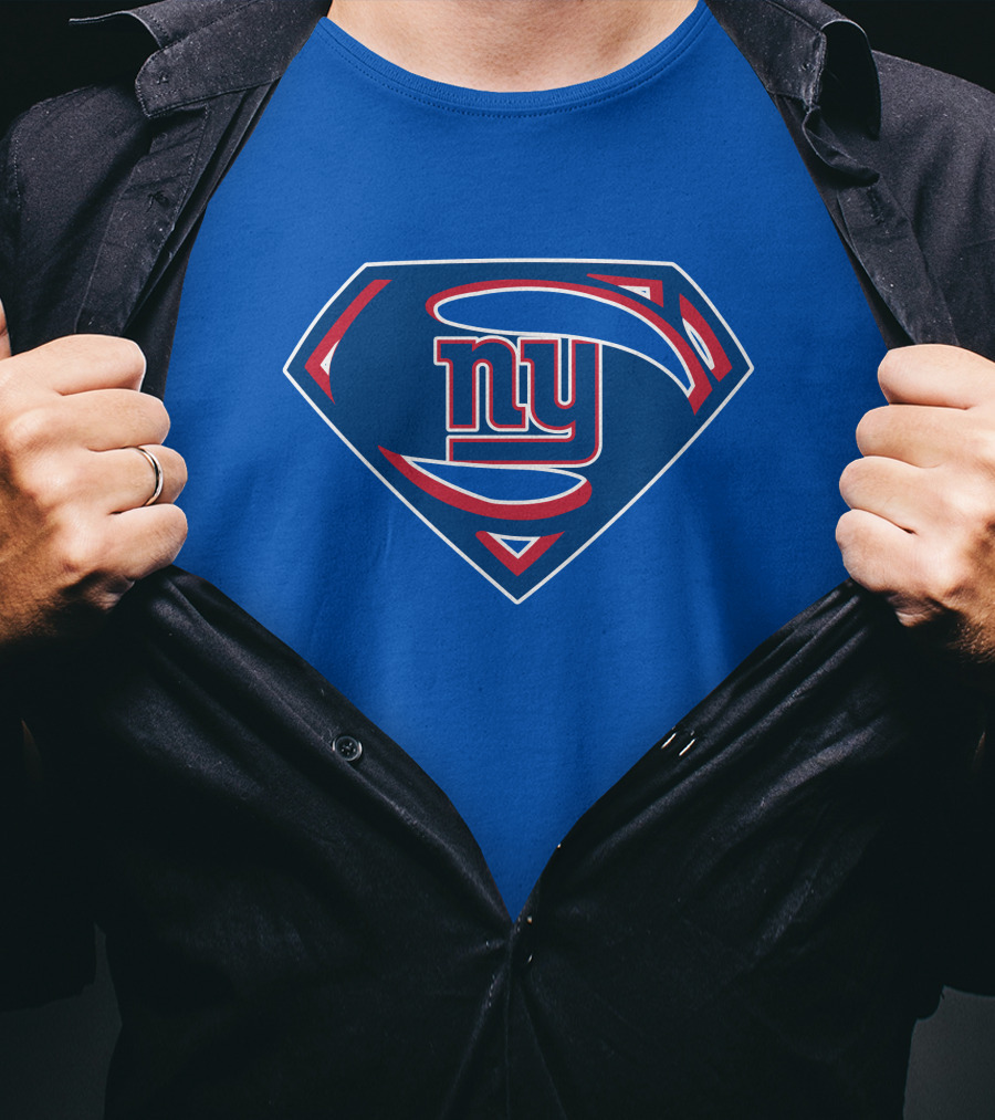 New York Giants Super Man T-Shirt