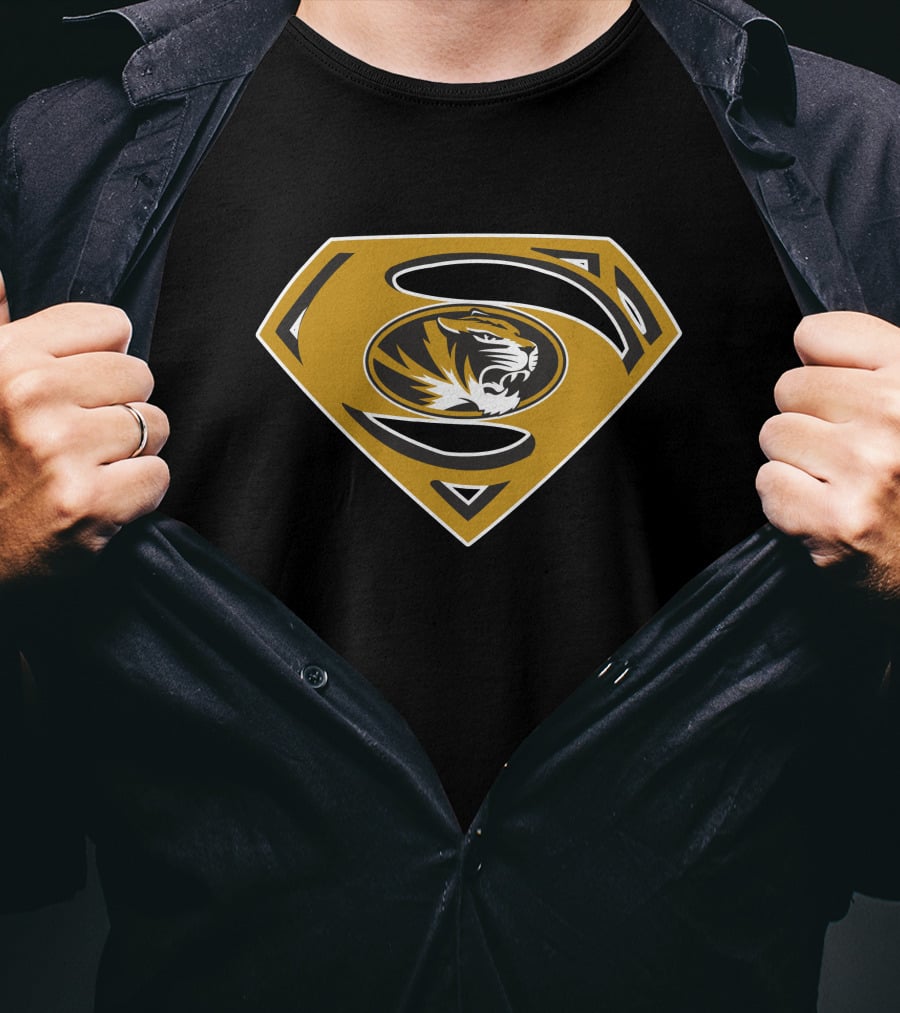 Superman Missouri Tigers T-Shirt